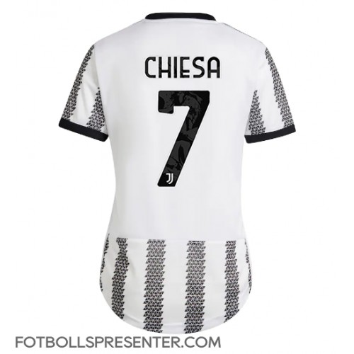 Juventus Federico Chiesa #7 Hemma Matchtröja Dam 2022-23 Kortärmad Juventus Federico Chiesa #7 Hemma Matchtröja Dam 2022-23 Kortärmad